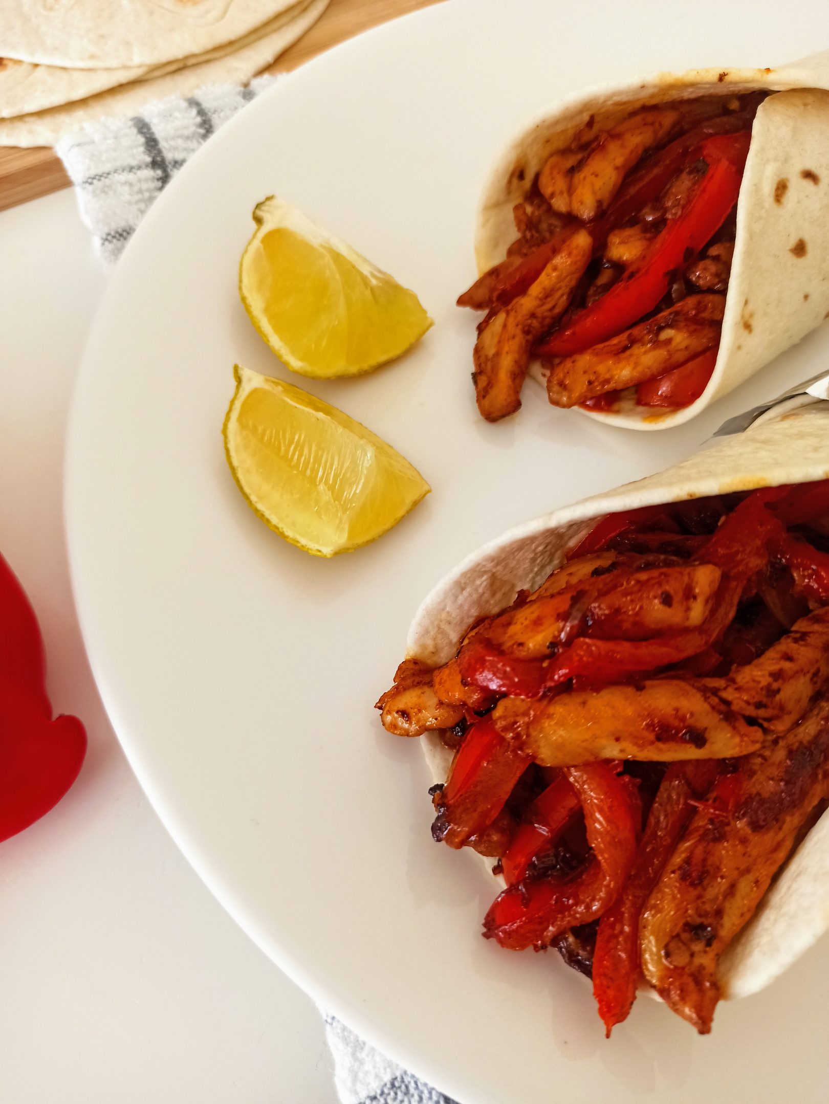 Fajitas cu pui Fajitas cu pui