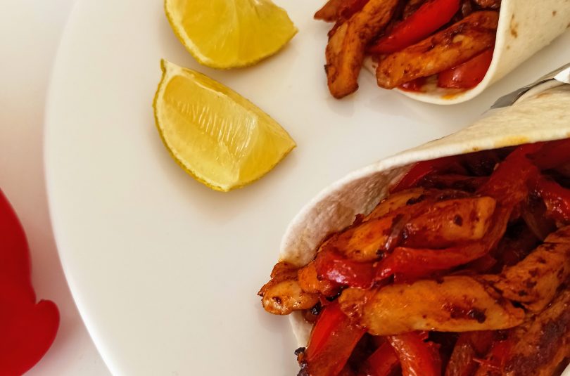 Fajitas cu pui Fajitas cu pui